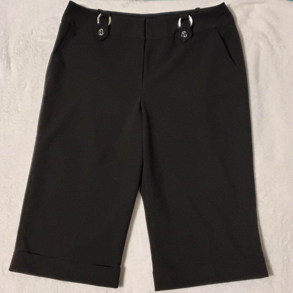 Larry Levine Black Stretch Shorts